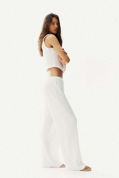 H&M Crinkled drawstring trousers