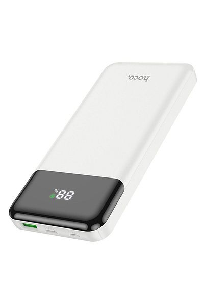 REDz Accessories Hoco J102 External Battery, Fast Charging, 10,000 mAh, PD 20W, QC 3.0, Cool Figure, White