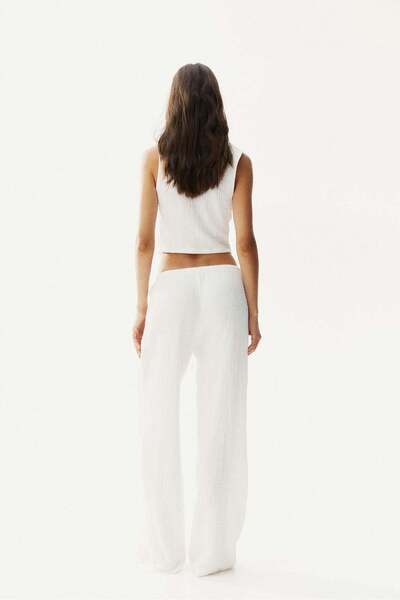 H&M Crinkled drawstring trousers
