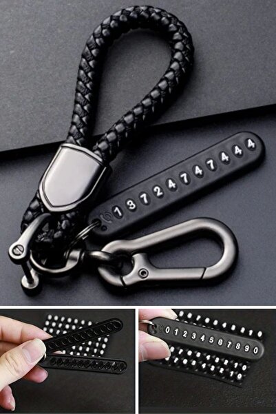 Buffer ®   Μπρελόκ με αριθμητή με αυτοκόλλητο τηλεφωνικού αριθμού που μπορεί να συνδεθεί στο μπρελόκ