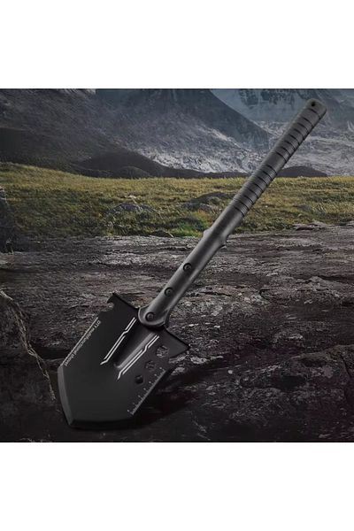 Choice Black Multifunctional Outdoor Ordnance Shovel Camping Shovel Martensite Stainless Steel Vehicle Mang