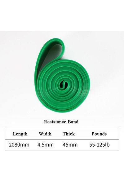 Choice green-55-125LB Heavy Duty Resistance Band Latex Elastic Belt Pull up Assist for Pilates Workout Fitn