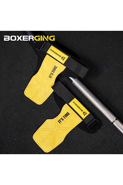 Choice M ABL BG yellow Cowhide Gym Gloves Grips Anti-Skid Weight Power Belt Lifting Pads Deadlift Belt Work