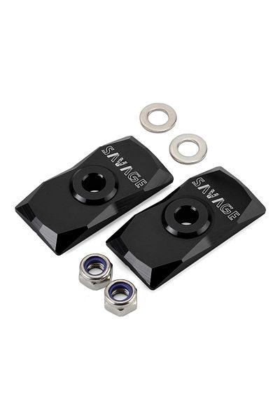 SAVAGE 1 set Black Chain Adjuster Swingarm End Cap For KAWASAKI NINJA 400 300 250R 250SL Z400 Z250 Z300 VER