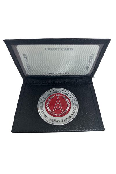 Trendcüzdan Defense Industrial Presidential Id Card Holder Genuine Leather
