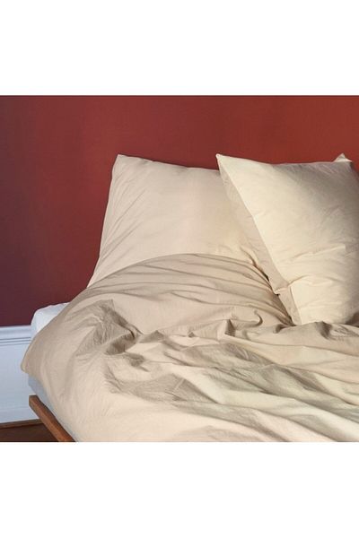 Kotonia Home Set de 2 fețe de pernă, 100% bumbac, culoare Olandina, dimensiune 50x70 cm, cappuccino
