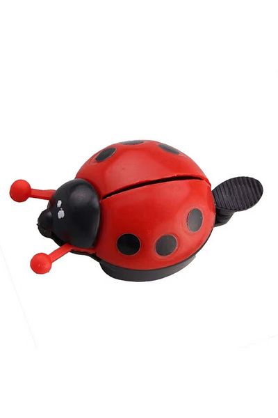 Choice red Ladybug shaped bicycle bell plastic bicycle bell loud sound suitable for children adults spo