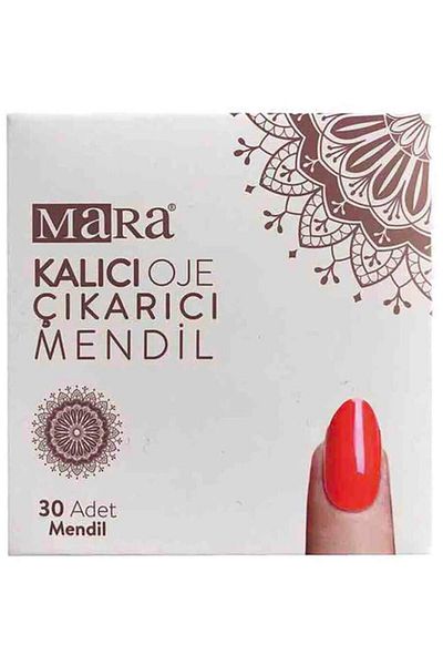 BALCI HEDİYELİK Permanent Nail Polish Remover Wipes 30 Pack