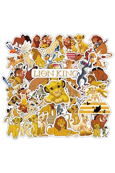 Choice 50pcs 50pcs Cartoon Disney Movie The Lion King Stickers Cute Decals Toys For Kids Scrapbook Laptop L