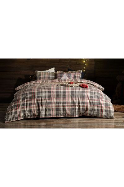 Bellona Wendy Double Flannel Bedding Set - Multicolor Plaid
