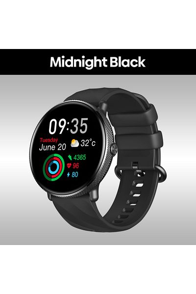 Zeblaze Midnight Black Gtr 3 Pro Amoled Display Make/answer Phone Calls Smart Watch 316l Stainless S