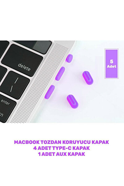 CONOCER MacBook 13' PRO/AIR ve 15' PRO Giriş Koruyucu Kapak – Renkli Toz Geçi...