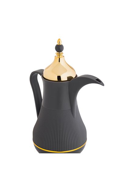 Alaska Alaska Thermos Dallah, Grey with Gold, 1 Liter