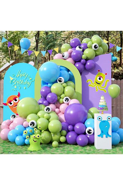 Choice Other 1 112pcs Monster Macaron Color Balloon Arch Set Suitable For Birthday Party Decoration Wedding