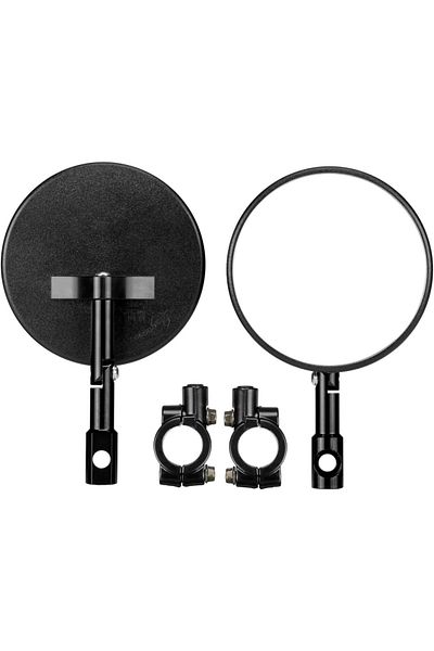 Choice black 1 Pair Motorcycle Rear Mirror CNC Bar End Side Mirror for 22-23mm Handlebar Diameter with M8 B