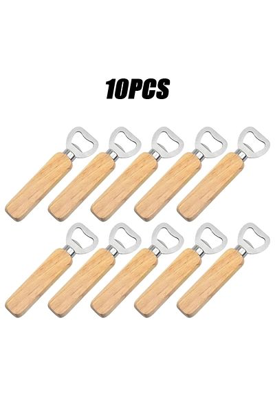 Choice 10pcs 1-20pcs Wooden Bottle Opener Beer Can Opener Household Kitchen Bar Tools For Home Handle Handh