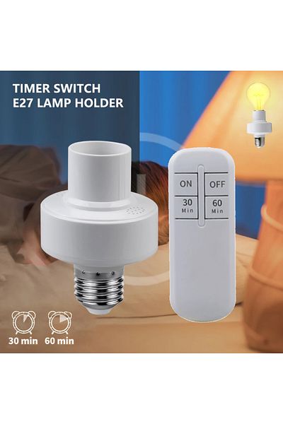 Choice E27 Smart Holder E27 Light Bulb Socket Wireless Remote Control Lamp Bases With Smart Timer Switch La