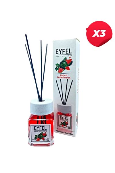 Eyfel Watermelon room air freshener with sticks, 120ml X3
