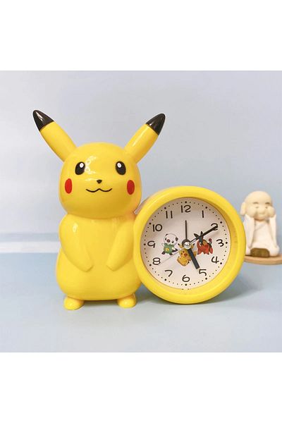 Choice Pikachu Anime Pokemon Pikachu Figures Clock Catoon Kawaii Model Action Decoration Toy Children Alarm