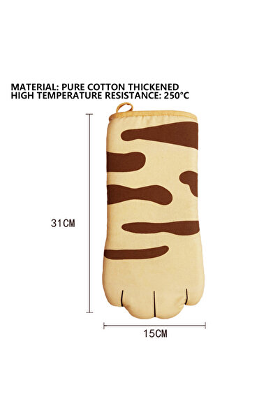 Choice BD378-1C 1PC Cute Cat Paws Oven Mitts Cat Claw Baking Oven Gloves Anti...
