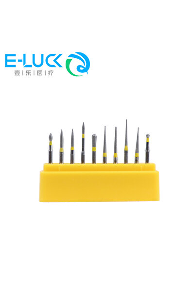 Choice علبة واحدة من مثاقب الأسنان الماسية الصفراء المصنوعة من البورسلين والس...