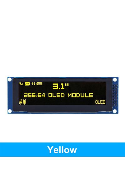 Choice Yellow Green DIYTZT Real OLED Display 3.12" 256*64 25664 Dots Graphic LCD Module Display Screen LCM