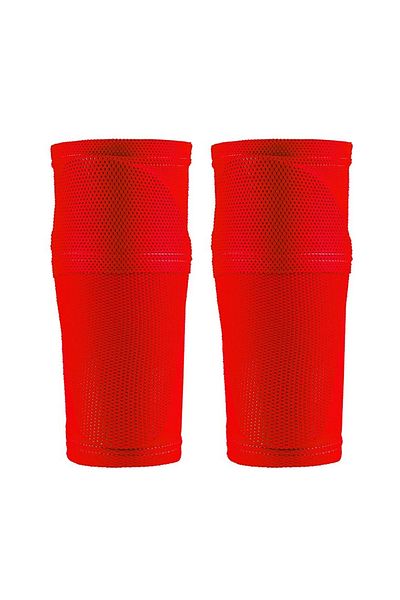 loogdeel S Red 1 Pair Sports Safety Shin Pads Sleeves Football Shin Holder Instep Socks Nylon Leg Gu