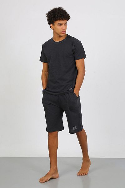 Akbeniz Pajama Set - Gray - Plain