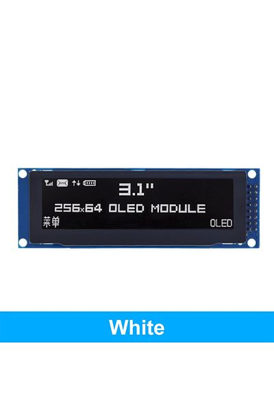Choice WHITE DIYTZT Real OLED Display 3.12" 256*64 25664 Dots Graphic LCD Module Display Screen LCM Screen
