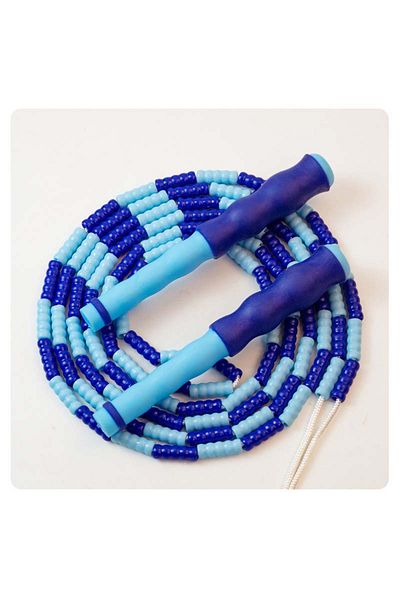 Choice Blue 2.8m Bamboo Joint Skip Rope Pvc Beginners Adult Children Soft Beaded No Tangle Segmented Fitnes