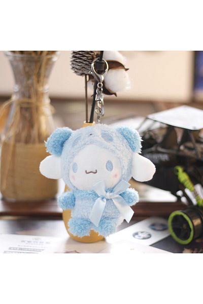 Choice black 12cm Sanrio Kawaii Hello Kitty Kuromi Plush Doll Toys Pendant Cute Plush Keychain Bag Pendant