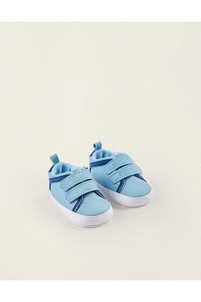 Ziddy Fabric Trainers for Newborn Boys, Blue