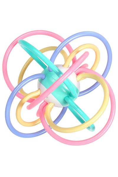 Choice ball Baby Hand Ball Toys Baby Grip Training Manhattan Ball Hand Rattle Teether Food Grade Biteable B
