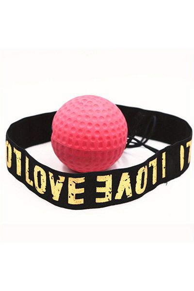 Choice Red 1pc Head-mounted Speed Ball Boxing Magic Ball Reaction Ball Fighting Training Coordination Abili