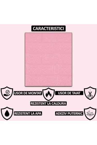 NEXTLY Σετ 25 αυτοκόλλητων ταπετσαριών 3D, με σχέδιο τούβλου, για τοίχο ή οροφή, αδιάβροχες