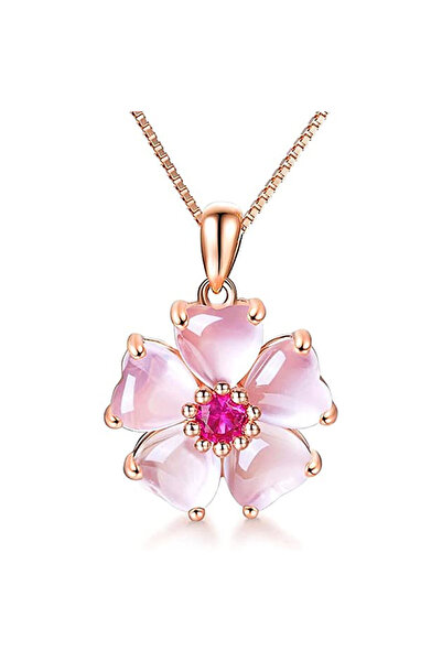 Choice XL124 Huitan Fancy Flower Necklace Women Temperament Sweet Chain Neck ...