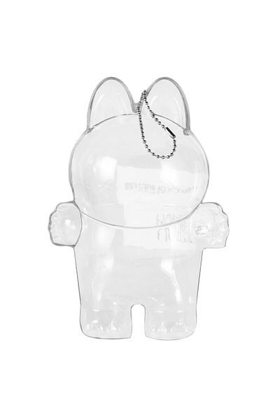 ANENG a For Labubu Transparent Protective Cover Monster Toys Storage Box Elf Plushie Display Cover for Si.