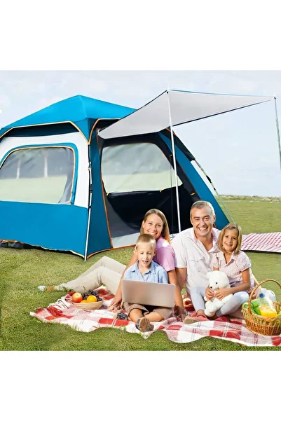 fulina Camping Tent,Automatic Pop up,Portable Waterproof,Anti UV SunShade,for 3-4 Person Hiking Travel
