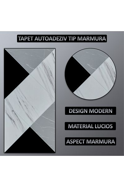 NEXTLY Set 10 X Tapet Autoadeziv Imitatie Marmura , Waterproof, Ajustabil, Adeziv Puternic, Usor