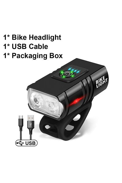 Choice Headlight Only Bicycle Light 2t6 Led Front Usb Rechargeable Mtb Mountain Bicycle Lamp 1000lm Bike He
