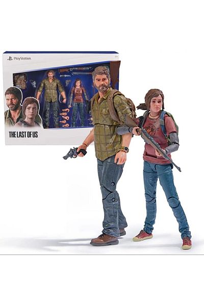 Choice 16cm 2-Pack Spin Master Toys The Last of Us Shapes Collection Joel and Ellie 6-Inch Action Figure 2