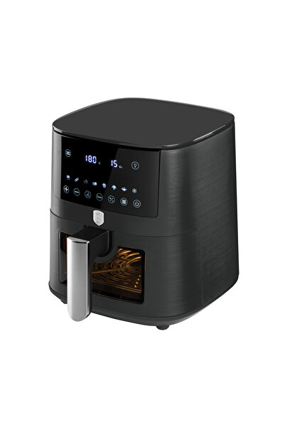 Berlinger Haus BerlingerHaus Airfryer - Anthracite Collection, 5L, Digital, LED, 1400W, Anthracite, Window
