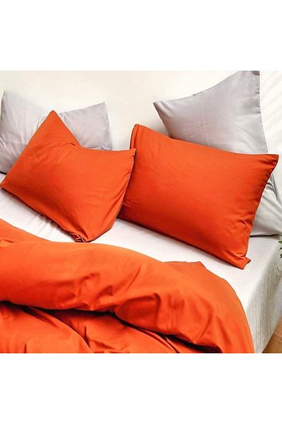 Kotonia Home Set de 2 fețe de pernă, 100% bumbac, culoare Olandina, dimensiune 50x70 cm, ceramică