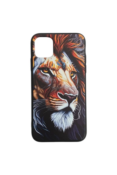 gngcase حافظة هاتف آيفون 11 متوافقة مع آيفون 11 منقوشة من الداخل من جلد الغزا...