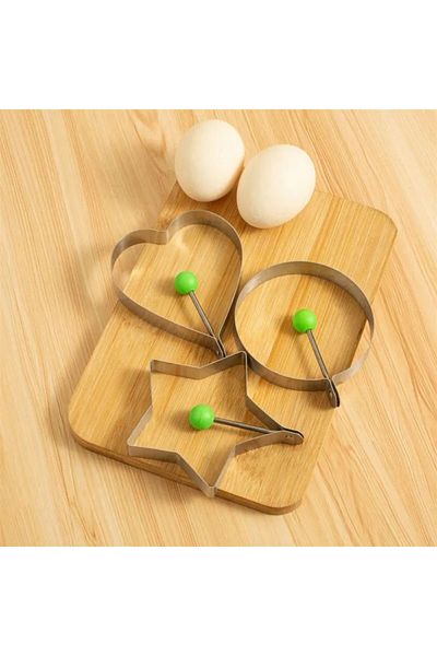 Choice 5pcs Stainless Steel Eggs Rings Mold With Handle,round Non-stick Pancake Omelette Mold For Griddl...