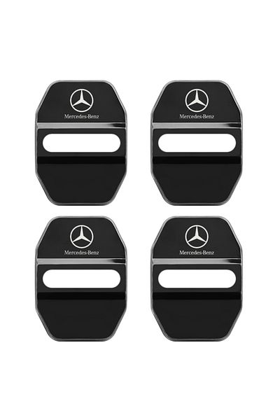 Choice B Black Car Styling Car Door Lock Covers Stikcer Case For Mercedes Benz New B/c/e Class A Class C200