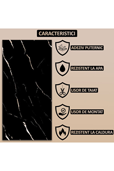 NEXTLY Set of 30 Self-Adhesive Wallpaper Imitation Marble, Waterproof, Adjustable, Strong Adhesive, Lightweight