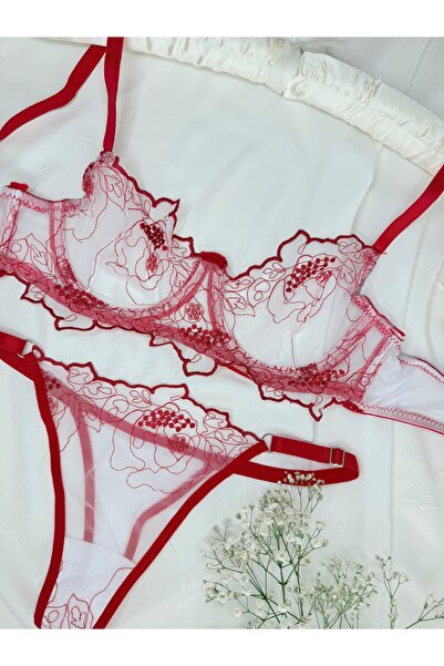 ROZENİN LINGERIE Poseban set braletka za Dan zaljubljenih, crveni, romantični...