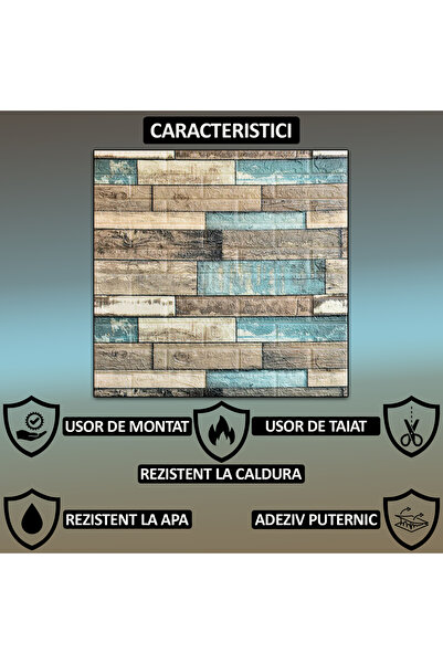 NEXTLY Set 100 X Tapet Autoadeziv 3d , Design Caramida. Pentru Perete Sau Tavan, Waterproof