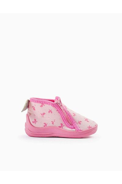 Ziddy Slippers for Baby Girls 'Butterfly', Pink